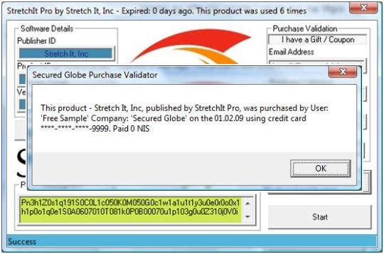 Your Activation Key details The details of your License